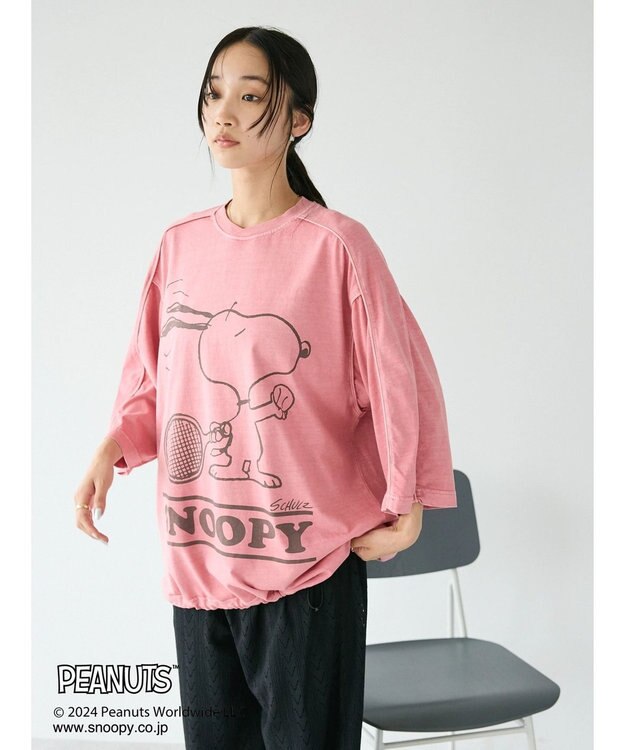 CRAFT STANDARD BOUTIQUE 【ユニセックス】PEANUTS/スヌーピー ゲームシャツTEE Pink