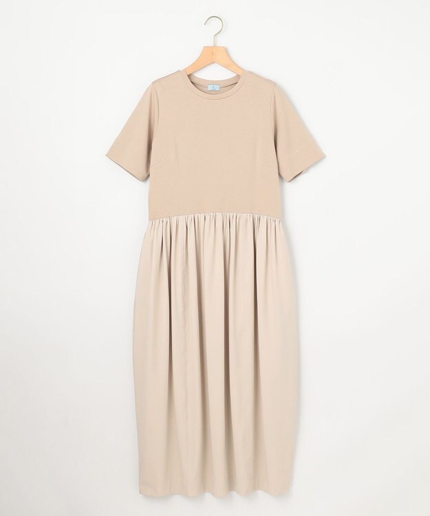 組曲 【WEB限定】コンビネーションコクーンワンピース ベージュ系