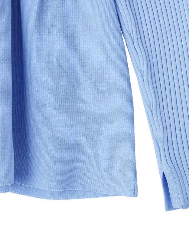 YECCA VECCA ペプラムカーディガン Blue