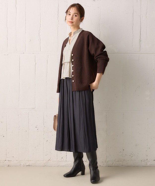 組曲 コンパクトシャーティングティアード ブラウス アイボリー系1