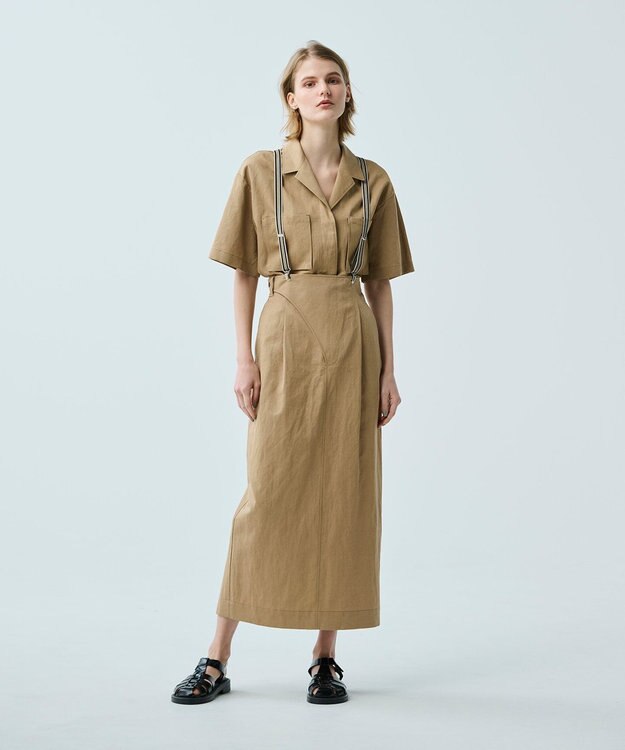 uncrave 【uncrave WHITE】サスペンダー ブラック×エクリュ