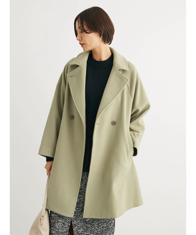 Green Parks もちやわ　モックネックプルオーバー Black