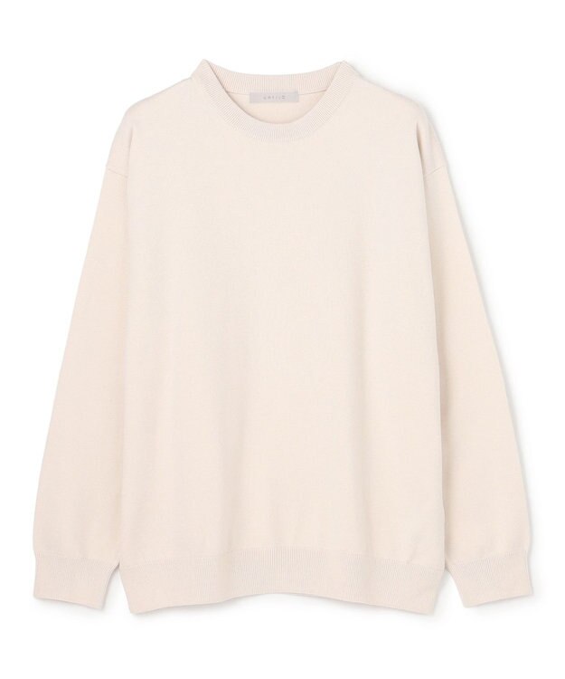 UNFILO MENS 【OCEANS YouTube 掲載/男女兼用】スムースシルキーニット アイボリー