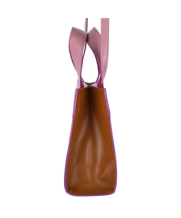 tsumori chisato CARRY キラネコエコレザー ハンドバッグ 2way ショルダーバッグ ピンク