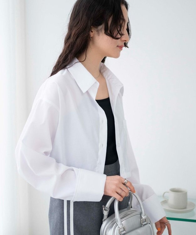 WEGO カラーショートシャツ ホワイト