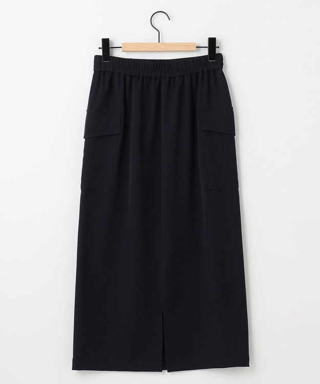 SHARE PARK LADIES フラップポケットタイトスカート ネイビー系