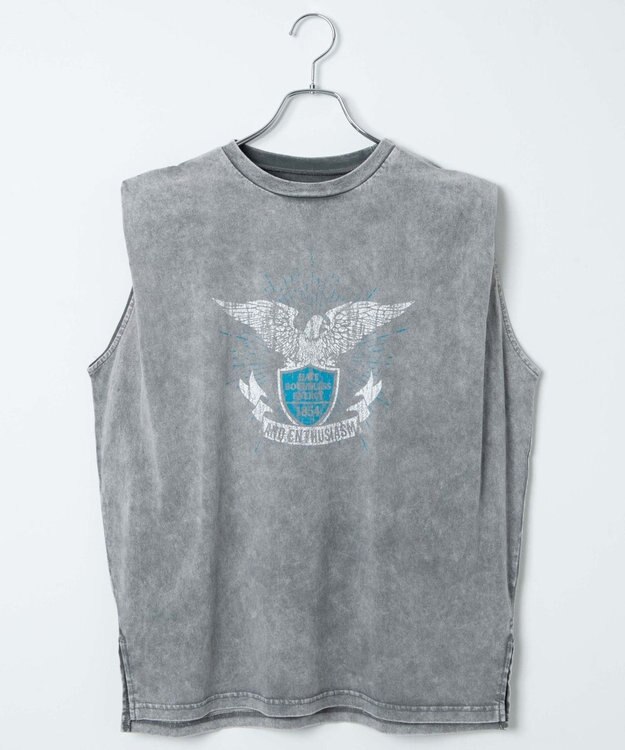 WEGO ヴィンテージウォッシュタックノースリーブT グレーその他