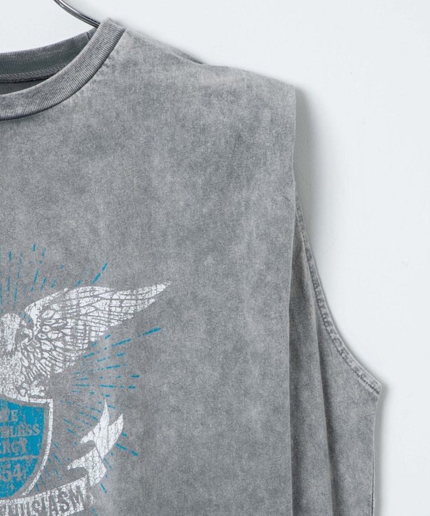 WEGO ヴィンテージウォッシュタックノースリーブT グレーその他