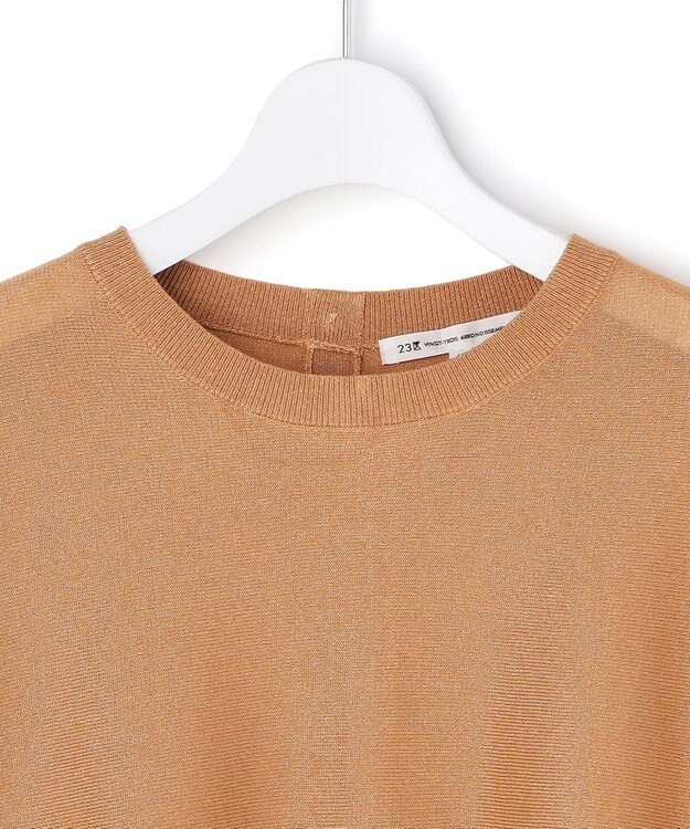 23区 【先行予約】シャイニーシアー ドルマン ニット キャメル系