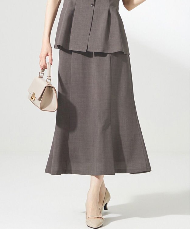 ANY SIS S 【WEB・一部店舗限定】スイートクール スカート モカ