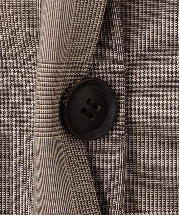 BEIGE， MER / グレンチェックコート Beige