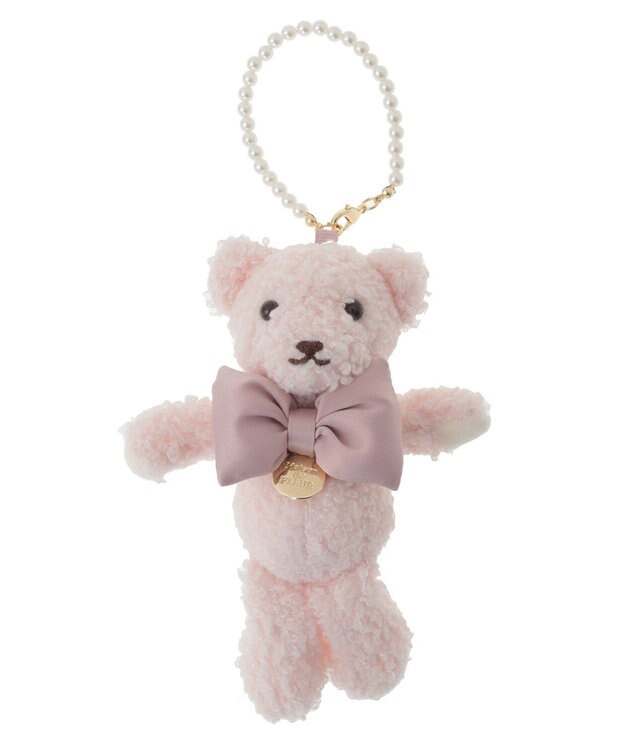 Maison de FLEUR 【限定カラーあり】リボンベアチャーム Pink