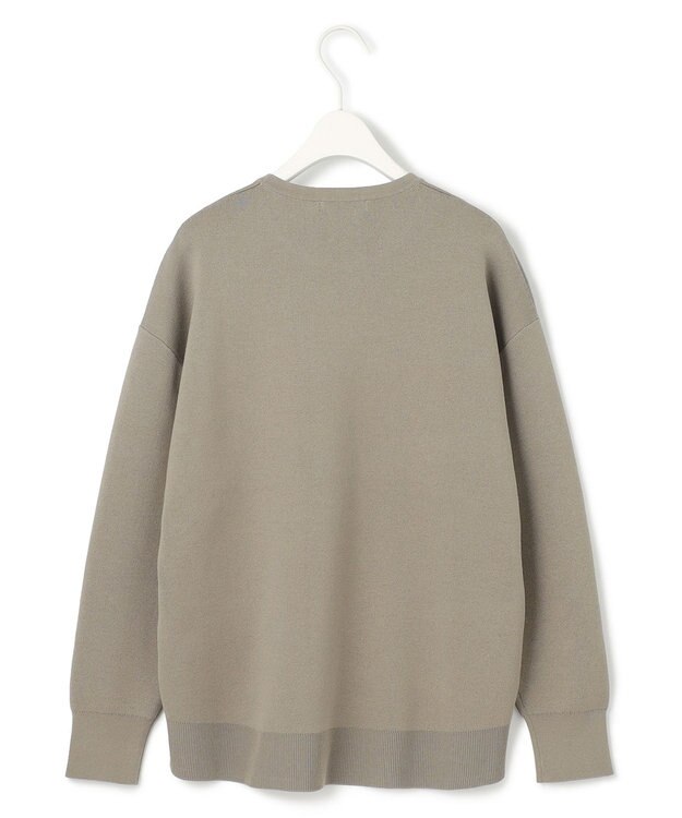 ICB 【WEB限定カラーあり・洗える】コットンポリエステルスムース  ニットプルオーバー カーキ系