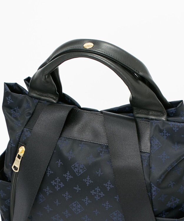 russet ナイロンジャガード2ハンドルリュックサック(SF-220) Black/Navy