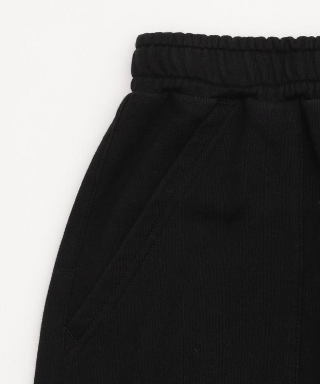 WEGO 【ウエストゴム】リボンカーゴスウェットパンツ ブラック