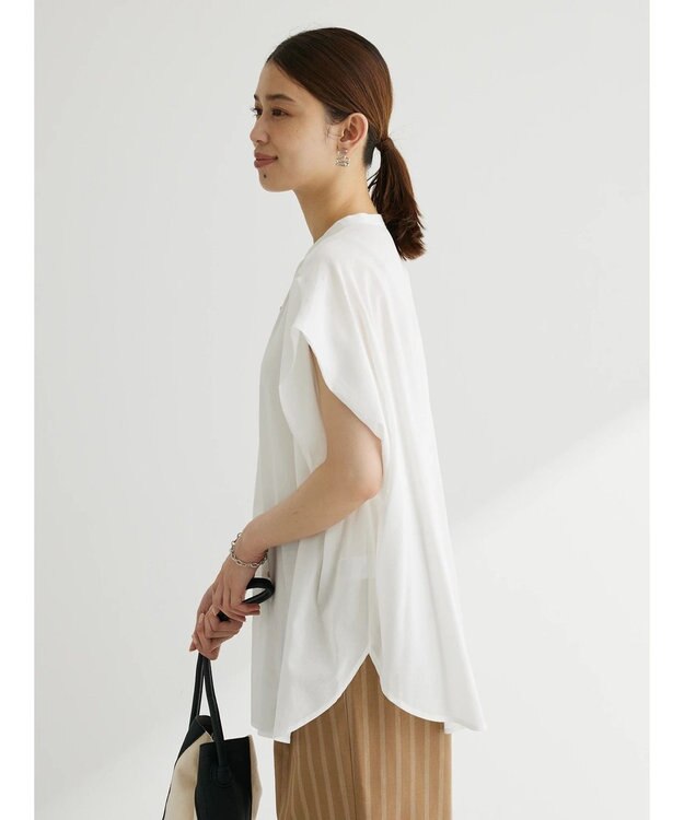 Green Parks ・ＥＬＥＮＣＡＲＥ　ＤＵＥバンドカラーノースリチュニック Off White