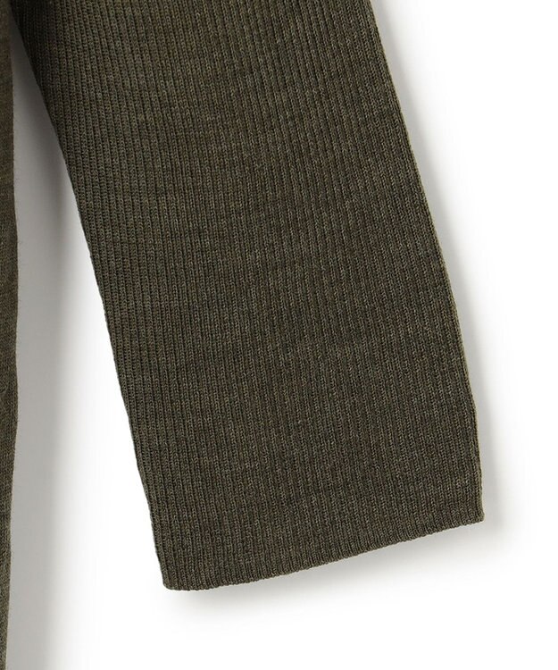 23区 サステナブルウール ショールカラー カーディガン カーキ