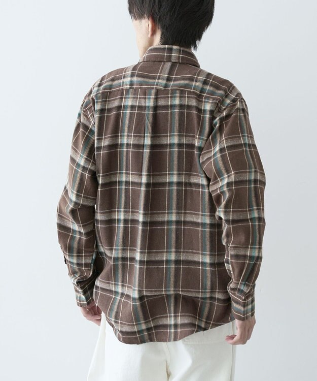 CRAFT STANDARD BOUTIQUE ネルチェックシャツ Brown