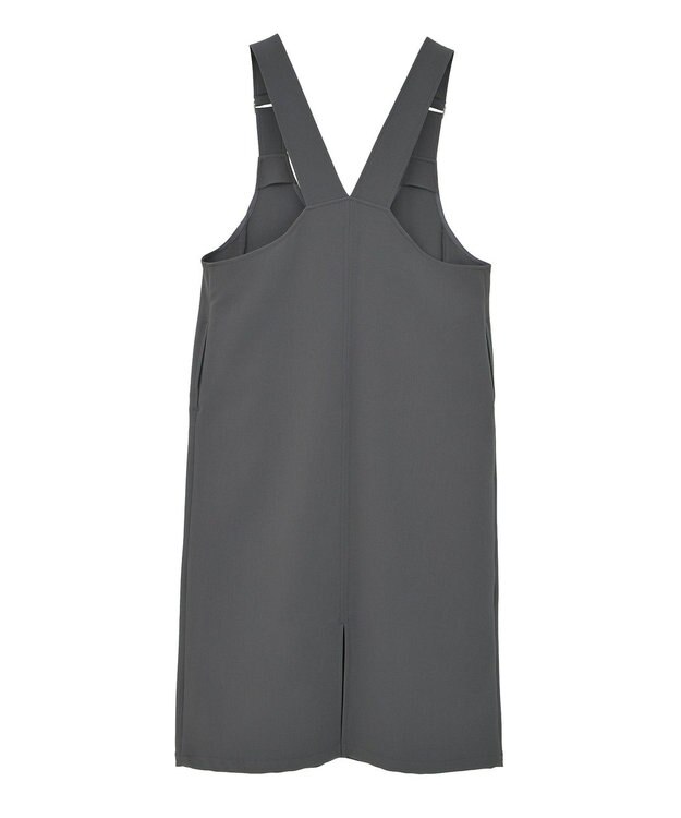 AMERICAN HOLIC イージーケアWクロスIラインワンピース Charcoal Gray