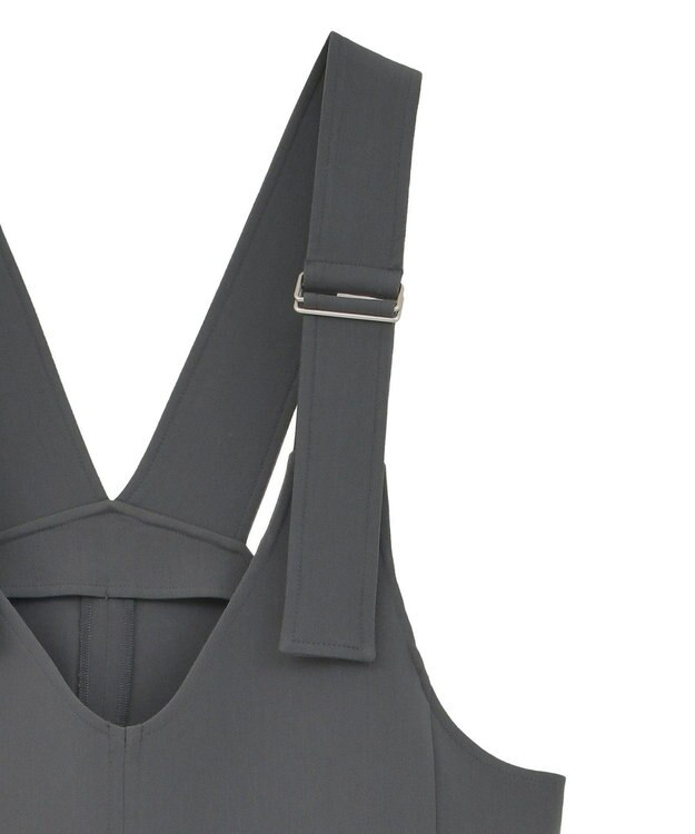 AMERICAN HOLIC イージーケアWクロスIラインワンピース Charcoal Gray