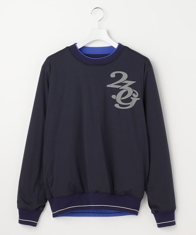 23区GOLF  【MEN】リバーシブルニット 防風裏地 2WAY ライトグレー系1