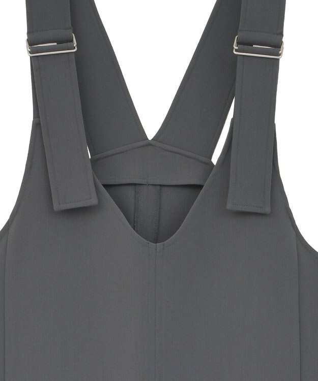 AMERICAN HOLIC イージーケアWクロスIラインワンピース Charcoal Gray