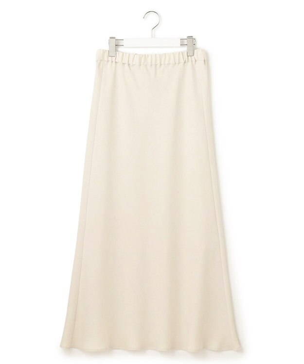 23区 【吸水速乾/防シワ】ジョーゼットサテン ナロー スカート ベージュ系