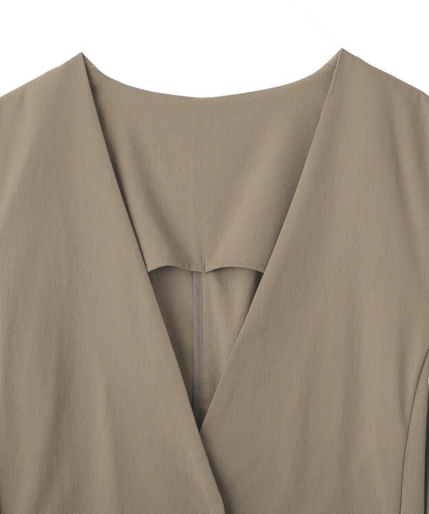 YECCA VECCA ドライタッチウエストベルトジレ Dark Beige