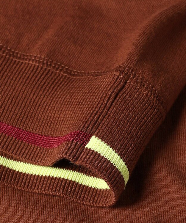 Paul Smith ベーシック クルーネック 半袖カーディガン ブラウン