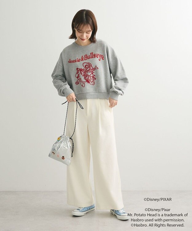 Green Parks トイストーリー／メタリック巾着ポシェット Silver