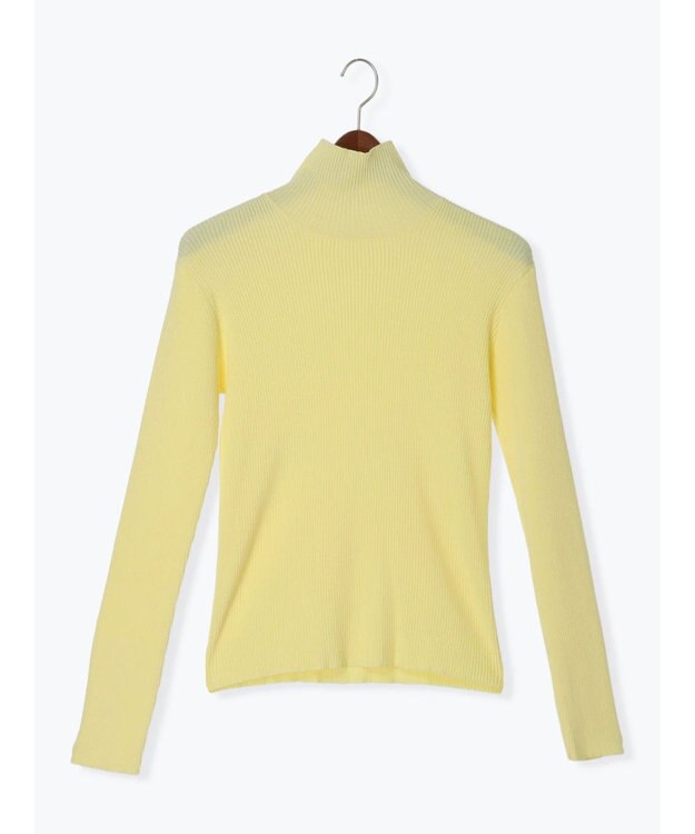 Te chichi 【Atelier Bonheur】ビジュー釦リブタートルプルオーバー《2025winter catalog item》 イエロー