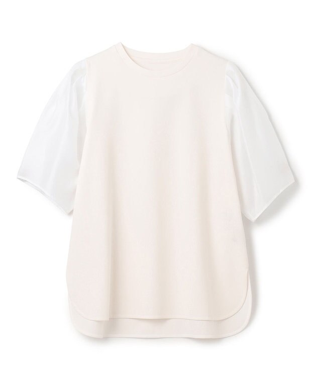 UNFILO BEAUTY FORM シアースリーブＴシャツ ホワイト