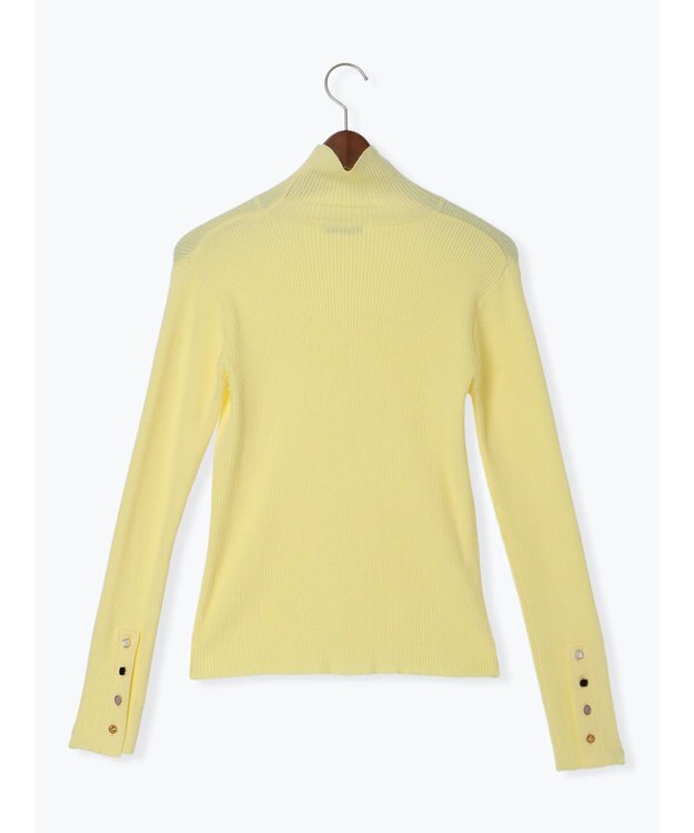 Te chichi 【Atelier Bonheur】ビジュー釦リブタートルプルオーバー《2025winter catalog item》 イエロー