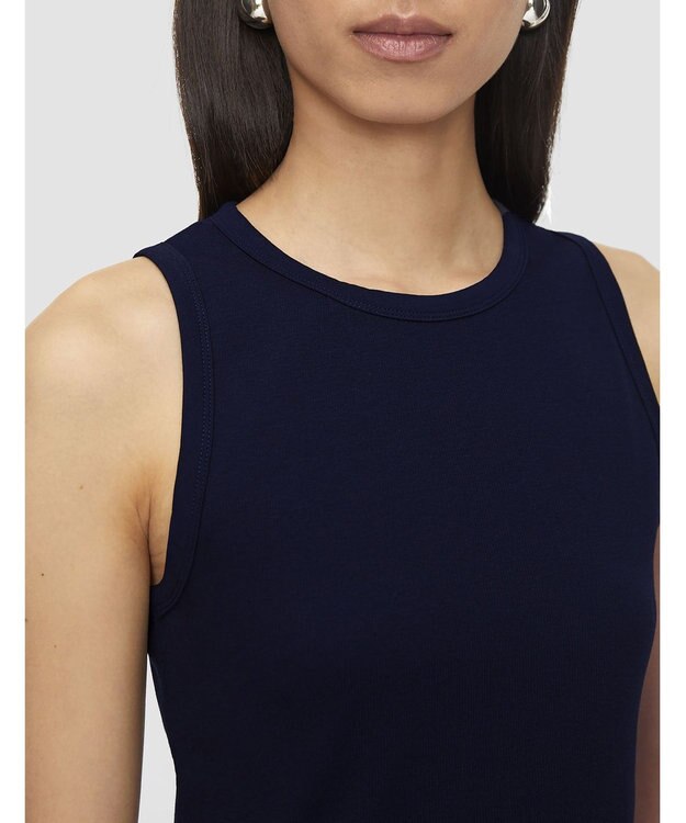 JOSEPH 【洗える】ジャージーリブ　タンクトップ Navy