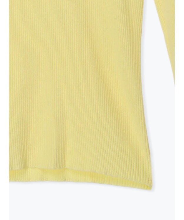 Te chichi 【Atelier Bonheur】ビジュー釦リブタートルプルオーバー《2025winter catalog item》 イエロー