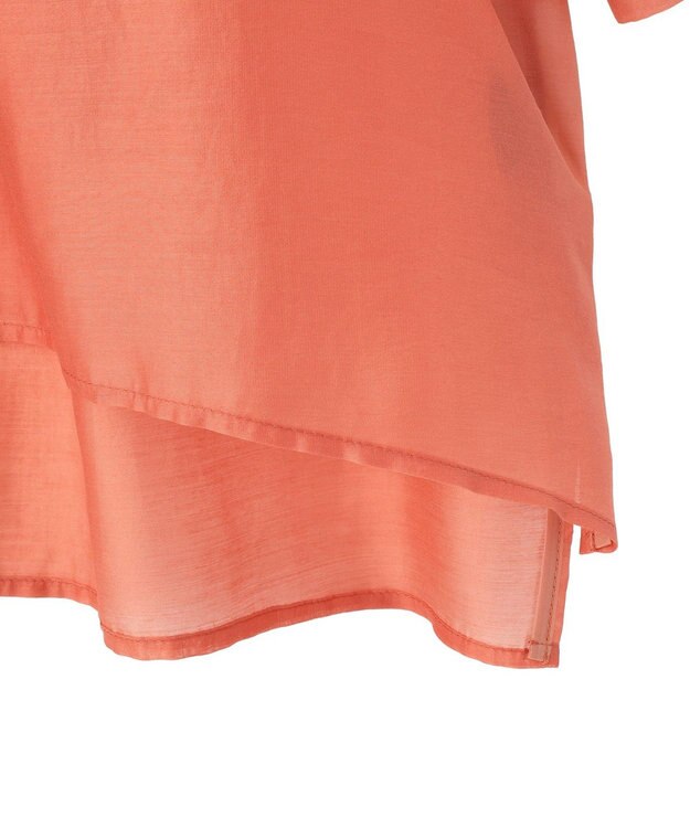 YECCA VECCA タックスリーブシアーシャツ Orange