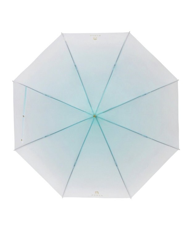 MOONBAT 【雑誌掲載SWEET6月号】FURLA 長傘 グラデーション シリコンコーティング ビリジアン