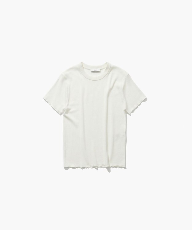 ATON FRESCA CIRCULAR RIB | パーフェクトフィットプルオーバー TOP GRAY