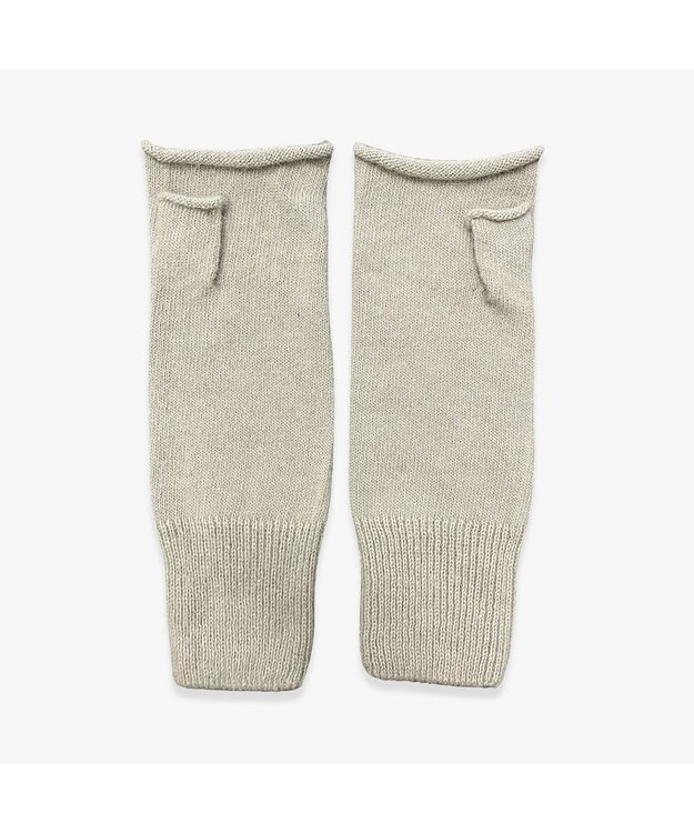 林八百吉商店 un chapeau  アンゴラアームカバー ベージュ