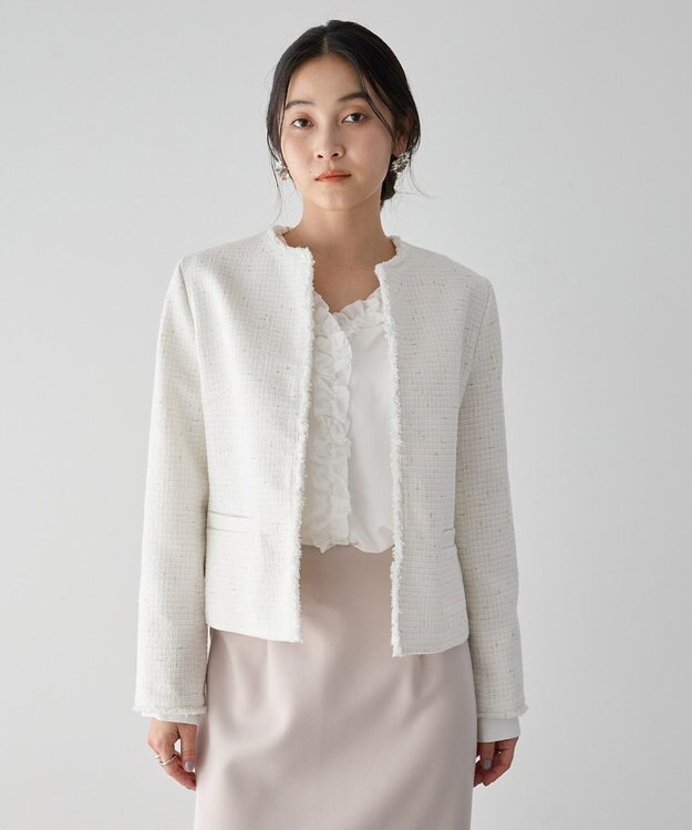 YECCA VECCA ツイードジャケット(2) Off White