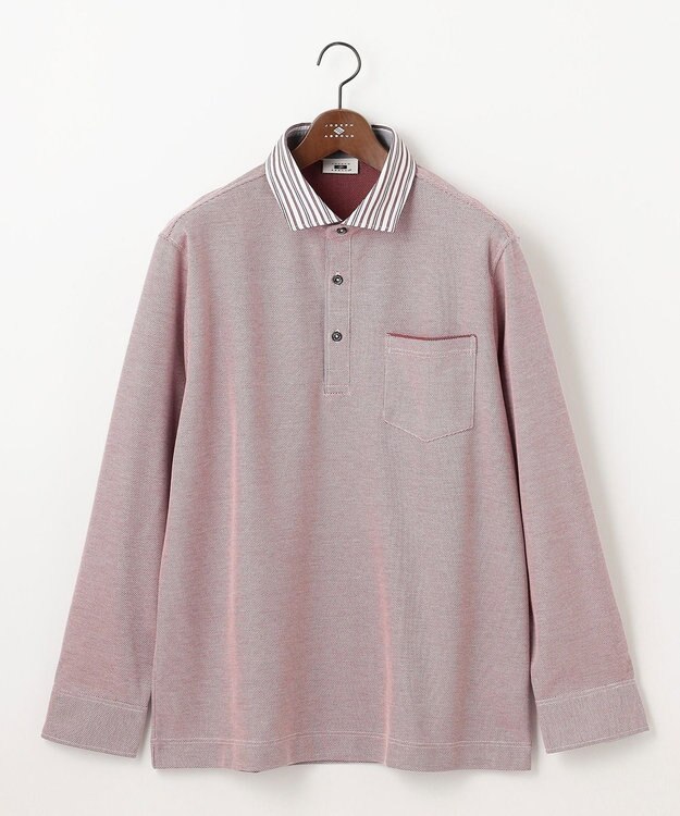 JOSEPH ABBOUD 【キングサイズ・25SS・オーガニックコットン使用】ダディ ポロシャツ レッド系