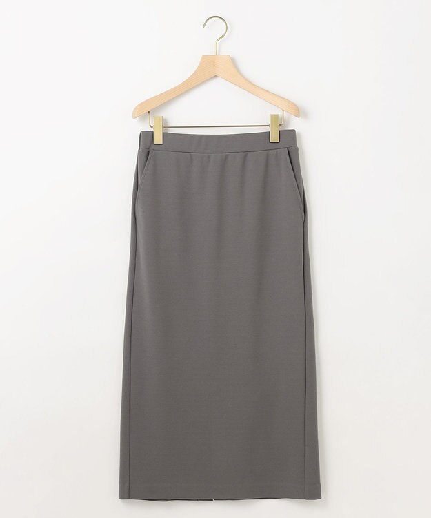組曲 L ジョーゼットジャージーナロータイト スカート グレー系