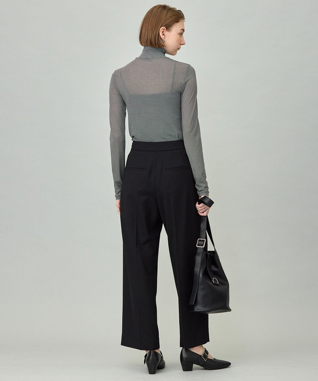 ICB 【洗える】 パウダリーチュール ハイネックトップス プリント柄系