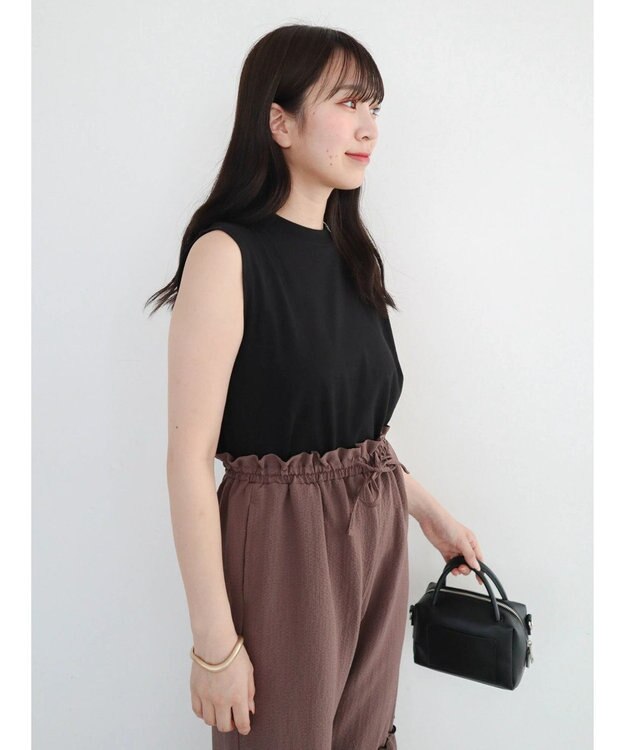 Green Parks ・Ｄｏｕｂｌｅ　Ｆｌａｇｓ　ピグメント加工ノースリＴＥＥ Black