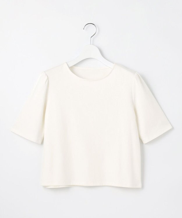 Feroux 【セットアップ対応・洗える】リボンタフタ ビスチェ カットソー ブルー系