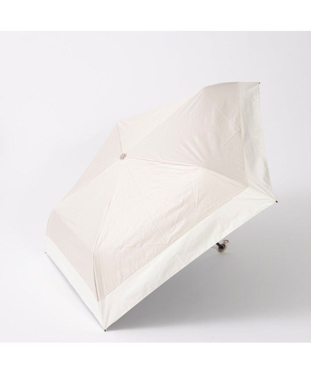 UNBILLION カシュネ cachenez / 【晴雨兼用】【日傘】 【UV カット率99.999.9％以上】PU軽量無地バイカラーミニ折りたたみ傘 ベージュ