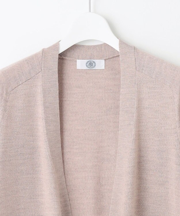 J.PRESS LADIES 【着丈が選べる・洗える】KNIT BASIC ロングカーディガン ベージュ系