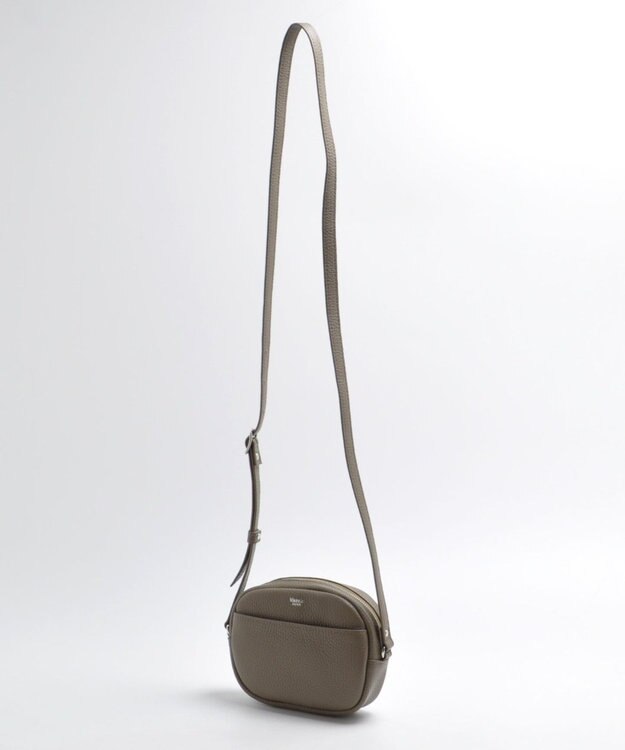 blancle シュリンクレザー ラウンドショルダーバッグ TAUPE