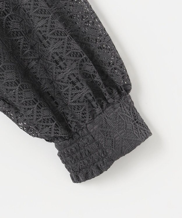 ANY SIS S 【洗える】ラッフルレース トップス スレート