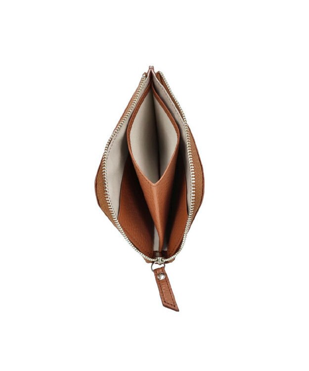 Atelier nuu 日本製 本革 lim Ｌ字ミニウォレット キャメル